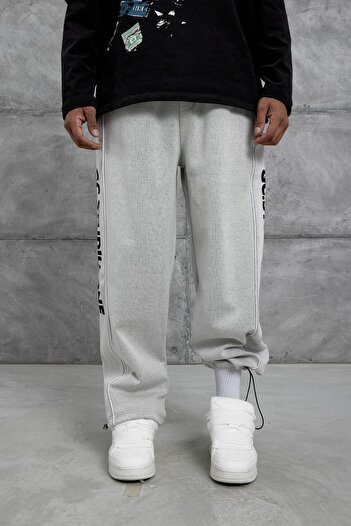NOMARC Gray Gc Studio Written Baggy Fit Sweatpants