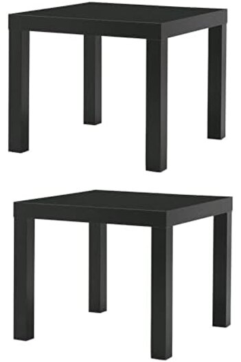 IKEA Black Wooden Side Table (Set of 2)