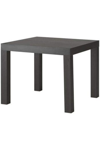 IKEA Side Table Black and Brown, Wood