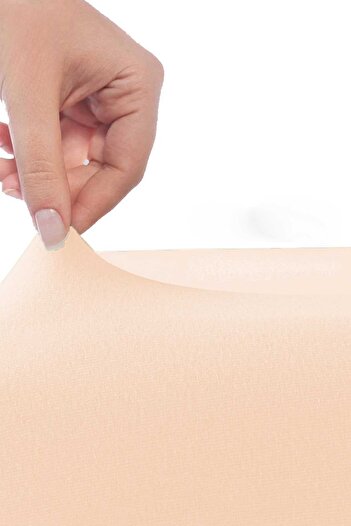 merland benvecocuk Single Flat Combed 100% Cotton Fitted Sheet 100X200 cm Newsheet Salmon