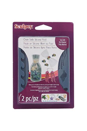 Sculpey Sea Life Oven Safe Silicone Mold Clay Tool