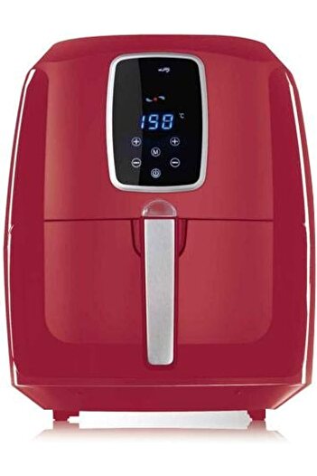 ALSAIF AL SAIF Frying Pan Healthy without oil Large size 6 Liter red- AL7205
