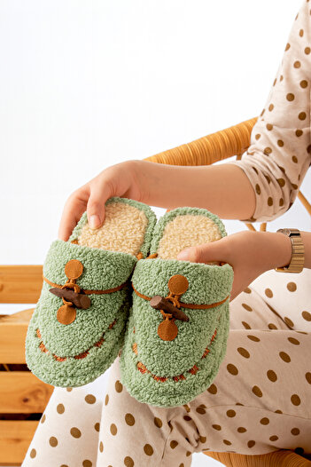 STOCON Women's Home Slippers Plush Slippers Dowry and Bundle Slippers No Sound Thick Sole Stc1155