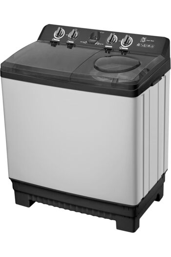ARROW Twin Tub Semi-Automatic Washing Machine, Quick-and-Easy Installation, 14KG, DARK GREY RO-15TTB