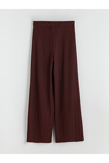 LC Waikiki Create Your Style from Uzg Store |   Textured Women's Trousers with Elastic Waist