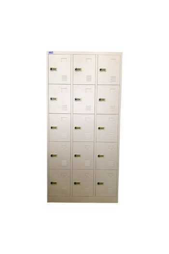 concent Iron locker cabinet with 15 safes and a secret number