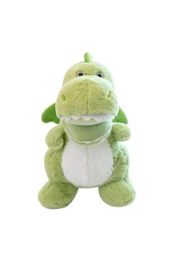 MASHASHOP Dinosaur Plush Toy, Light Green/White, 50 cm