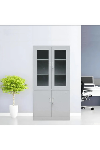 concent Iron file cabinet with 4 glass and metal doors, competitive price from Consent