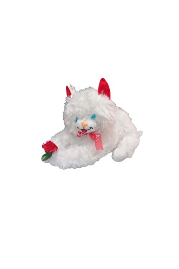 OEM Plush Toy, Cat, White, 60 cm