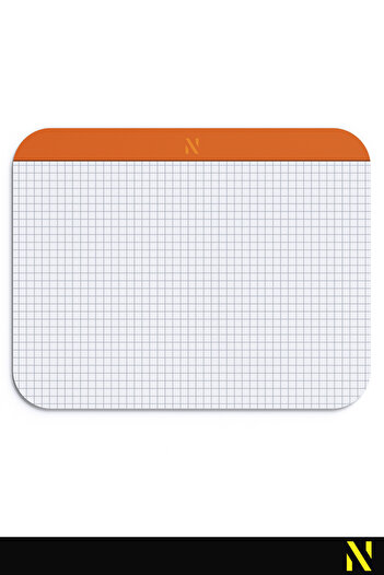 nilizma Orange Color Checkered Notebook Pattern Mouse Pad-23X19 Cm-Ergonomic Mouse Pads with Non-Slip Base Mousepad