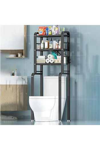 Choice High Quality Adjustable Space Saving Over The Toilet Foldable Storage Shelf
