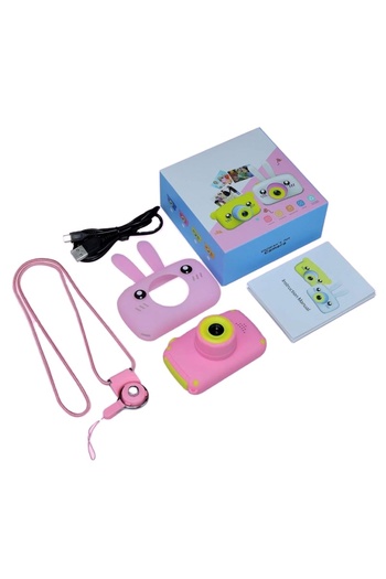 ON Electronics Kids Camera Pink , Digital Video Camera Cartoon Toy With 32GB SD Card