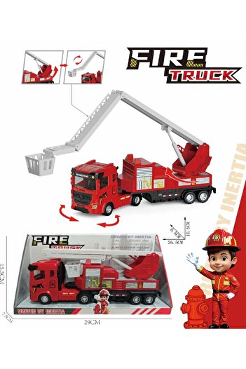 berattoys itfaye arabası kırılmaz 27 cm sürtmeli oyuncak itfaiye kamyonu iş makinaları oyuncak araba