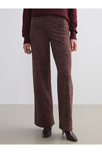 LC Waikiki Brown Elastic Waist Women's Trousers