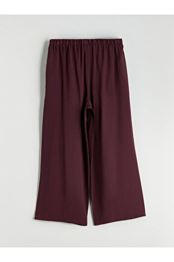 LC Waikiki Sparkling Selections from Shining Store |   Wide Leg Women's Trousers with Elastic Waistband