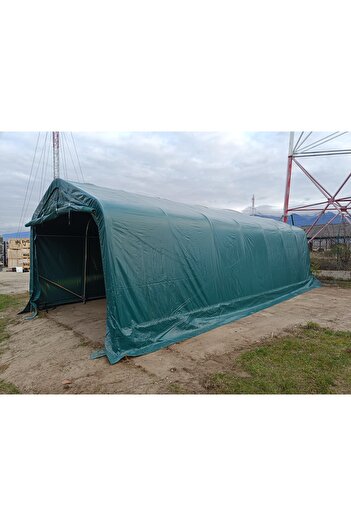 Martin Corturi Evenimente 3.3x4.8m Garage Tent PVC 450 g/m² - green - for Cars Motorcycles Bicycles