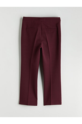 LC Waikiki Burgundy Slim Fit Women's Trousers