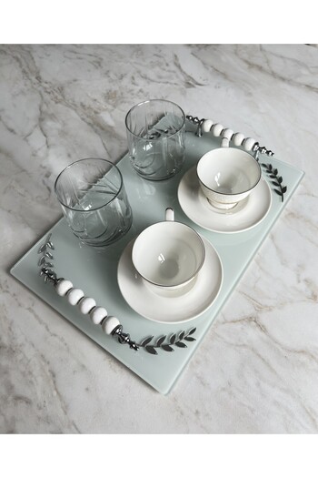 Online Home Market Glass Tray Promise, Engagement, Girl Request, Coffee Presentation Tray