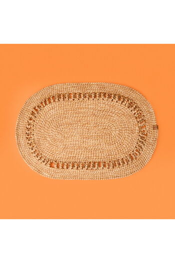 DESENSE Jute Look Door Mat - Brown - 50X70 cm