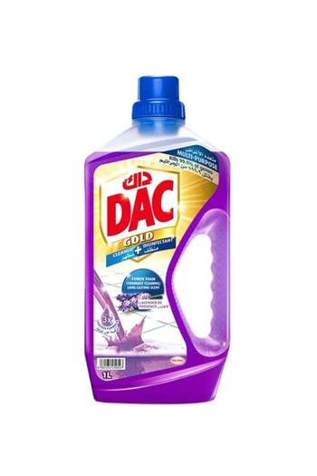 DAC Gold Multi Purpose Disinfectant And Liquid Cleaner With 3X Thicker Formula Lavender 1Liters