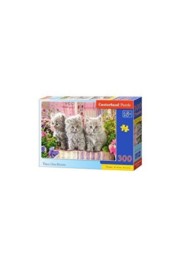 Castorland Puzzle - Three grey kittens, 300 piese