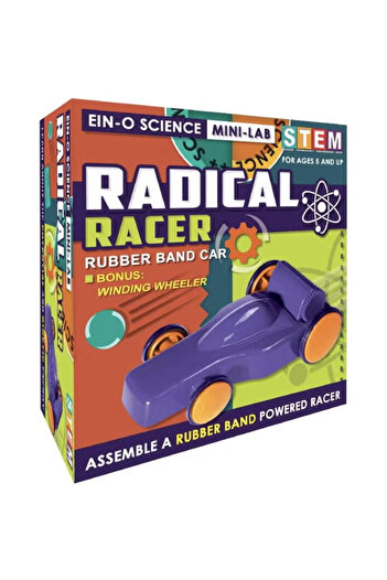 Ein-O Science Mini-Lab Radical Racer Rubber Band Car Science Learning Activity Set