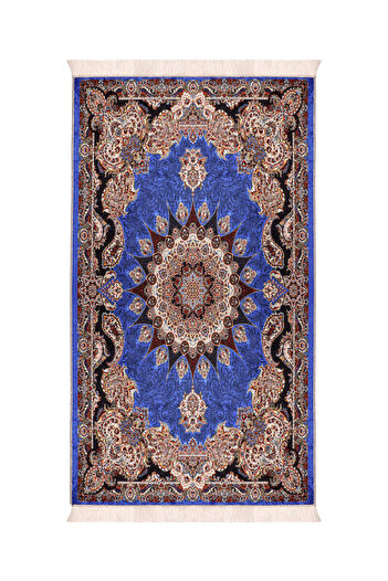 Bursa İpek Saks Sponge Velvet Prayer Rug