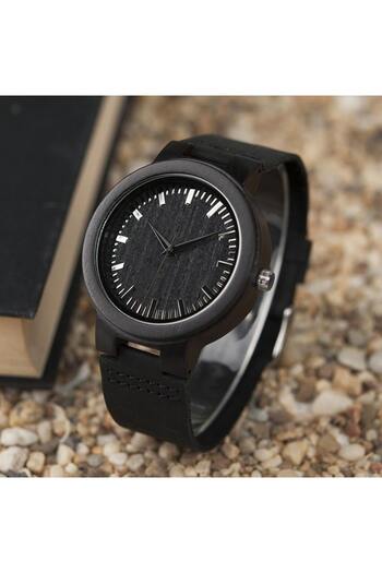 Bobo Bird Wooden Watch with Leather Strap Magnus