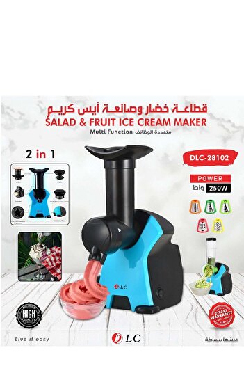 DLC Vegetable cutter and ice cream maker 9028102