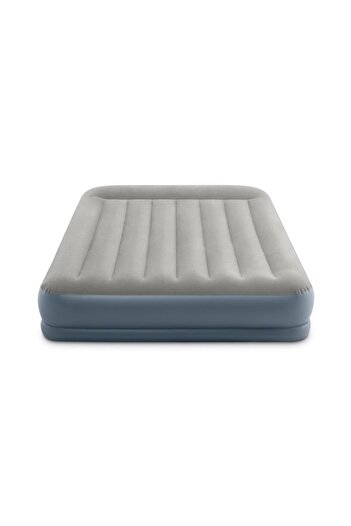 Intex Queen Pillow Rest Mid-Rise Airbed W/ Fiber-Tech Rp