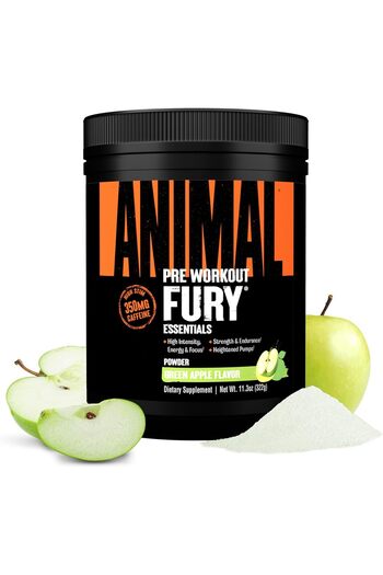 Animal - Fury Complete Pre-Workout Stack Powder 20 Servings Green Apple