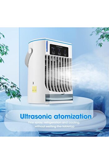 Generic CF008 Mini Household Humidification Spray Air Cooler USB Plug-in Portable Air Conditioner Fan