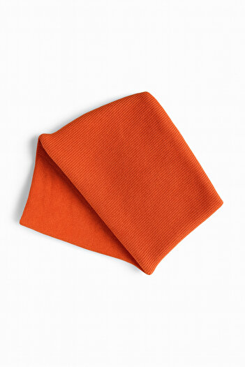 anna sofie Unisex Orange (1-5 Years Old) Ribbed 100% Cotton Beanie Neck Collar Set (Launch Price)