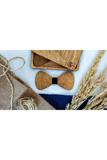 OEM Wooden Bow Tie HH356, Handmade, in Premium Personalized Box