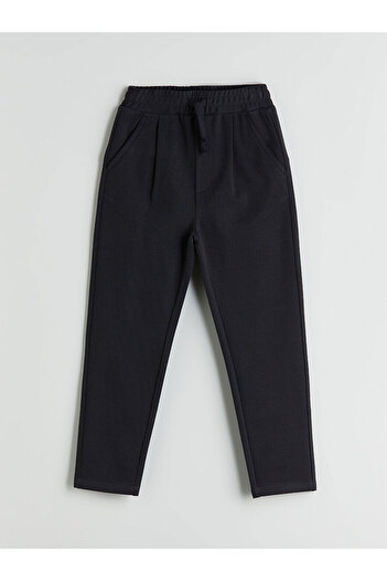 LC Waikiki Anthracite Boys' Trousers with Elastic Waist