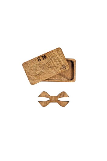 OEM Wooden Bow Tie HH277, Handmade, in Premium Personalized Box