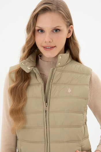 U.S. Polo Assn. Women's Light Khaki Vest 50311989-Vr183