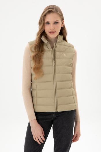 U.S. Polo Assn. Women's Light Khaki Vest 50311989-Vr183