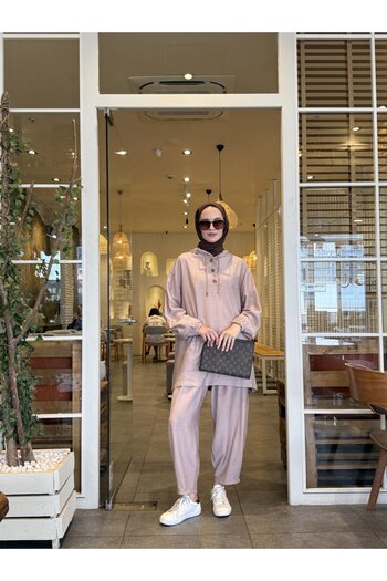 NS Moda Maya Hijab Set Mink-Model 534