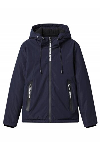 fantasialand Winter jacket for children, navy blue color, BMA 3902