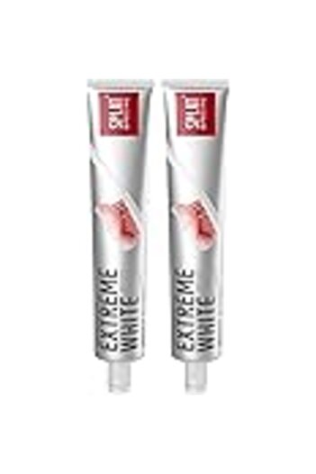 Splat DOUBLE SHINE - Extreme White x2 75ML | Intensive Whitening By Up to 2 Shades | Natural Toothpa