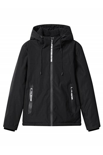fantasialand Winter jacket for boys, black color, BMA 3902