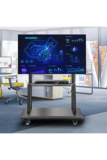 HAMOOD TV SA TV Stand with Wheels for Screens from 55 to 120 Inches, 150 Kg Loading HMD-517