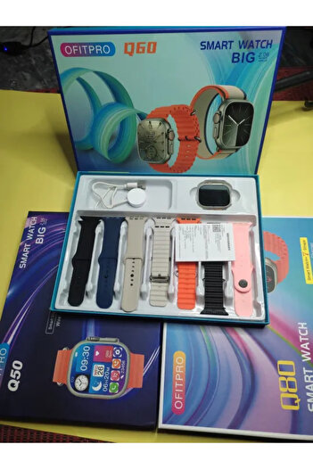 NO BRAND 7 in 1 ultra smart watch ofitpro ultra watch with 7 strap