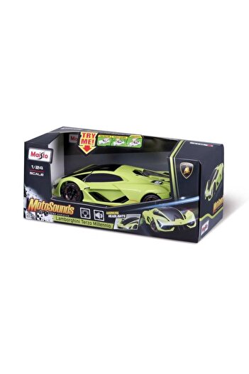 Maisto Masinuta cu sunete si lumini - Lamborghini Terzo Millennio, scara 1 la 24 (Verde)