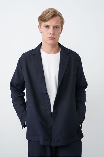 TÜZeMEN Ribbed Sports Fabric Jacket