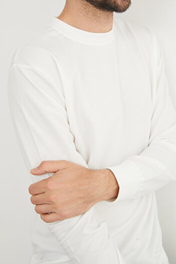 Fulla Moda Φούτερ Basic Crew Neck