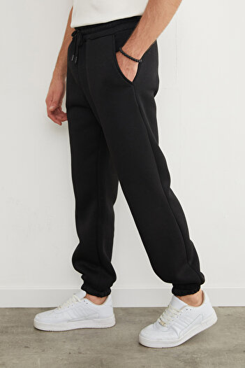 Fulla Moda 3 Thread Waist Lace-Up Jogger Sweatpants