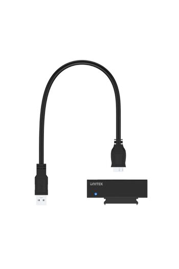 Unitek USB 3.0 to SATA III Adapter – 5Gbps, LED, Plug & Play, Black | Y-1039