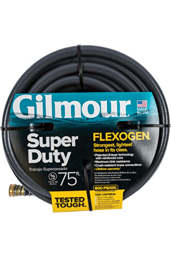 Gilmour Flexogen Super Duty Garden Hose 5/8inch x 75ft